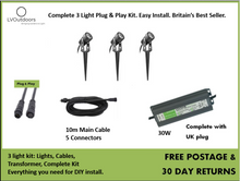 AlderMax 3W 12V LED Garden  Light Bundle / Kit / Set - Any No. of Lights