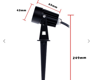 Additional Aldermax 3W 12V LED Garden Spot Light comes with Connector