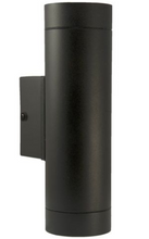 Black Stainless Steel Double Garden Up / Down wall light