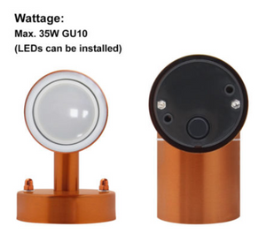 Copper Range Wall Light Up / Down 12V LED Plug and Play Garden Light