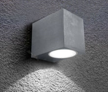 Mini Cube Wall Light Brushed Steel