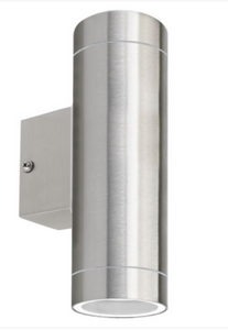Stainless Steel Double Garden Up / Down wall light